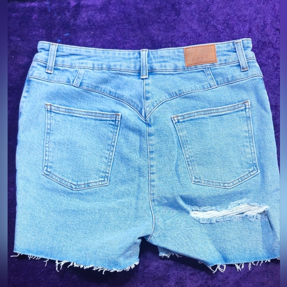 Asos Luxe Jean Shorts Cut Off Size 10 - Picture 3 of 3